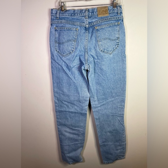 Lee Relaxed Fit Straight Leg Blue Denim Jeans Med Wash Mens Size 33 x 34 - Picture 5 of 8